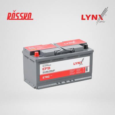 LYNXauto E76C Аккумулятор EFB L5L, 100 Ah, 1050 A, прямая, 353X175X190 ETN EFB 59550L