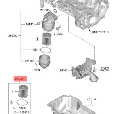 LYNXauto LO-1010 Фильтр масляный (картридж)