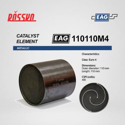 EAG 110110M4 Каталитический блок металл. 110x110 Euro 4 EAG