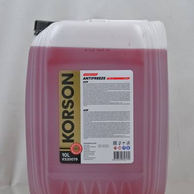 KORSON KS20079 Антифриз, готовый раствор G12+ -36 красный 10л