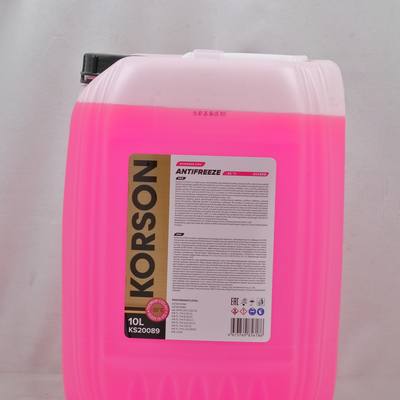 KORSON KS20089 Антифриз, готовый раствор G12 EVO -36 розовый 10л