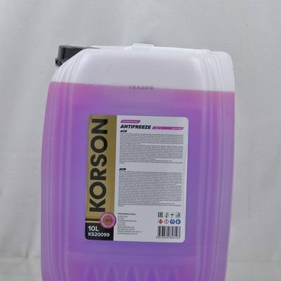 KORSON KS20099 Антифриз, готовый раствор ASIA Р-ОАТ фиолетовый -36 10л