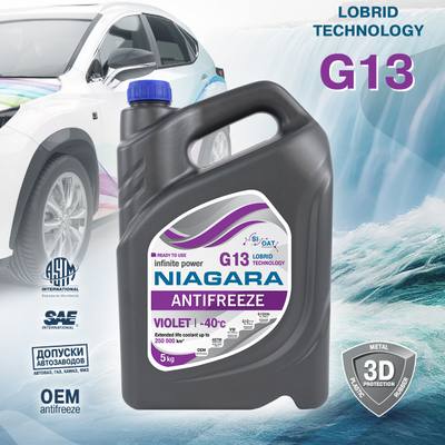 NIAGARA 001032032011 Антифриз G13 Ниагара готовый (фиолетовый) 5кг
