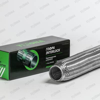 TIXONA P40350WM Гофра 40/350 (AISI 304 wire mesh, interlock)