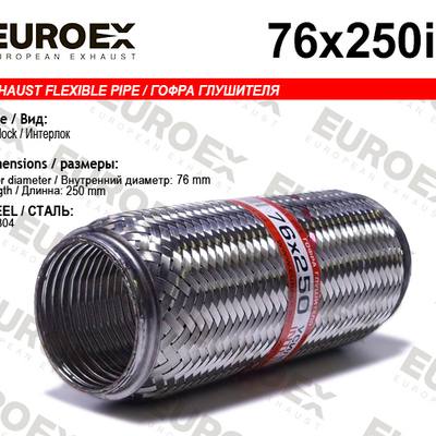 TIXONA P76250WM Гофра 76/250 (AISI 304 wire mesh, interlock)