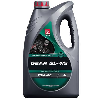 Лукойл 3637658 75W-90 GEAR GL-4/5, 4л, (синт.транс.масло)