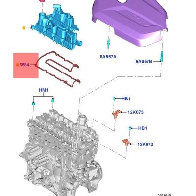 LYNXauto SG-1034 Прокладка крышки ГБЦ