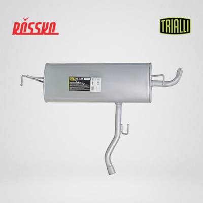Trialli EMM 0914 Глушитель для автомобилей Nissan Qashqai (06-) 1.6i основной (овал. корпус) (алюминизированная сталь)