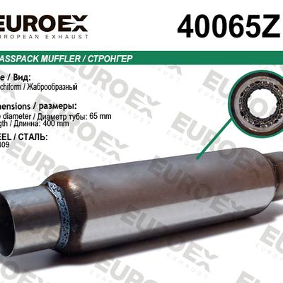 EUROEX 40065Z Стронгер нерж. жаброобразный (65x300x400)