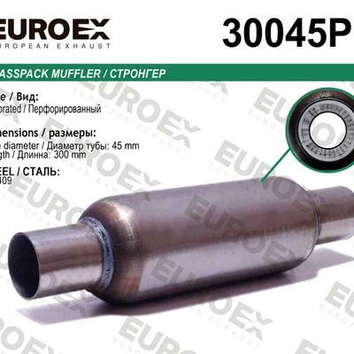 EUROEX 30045P Стронгер нерж. перфорированный (45x200x300)
