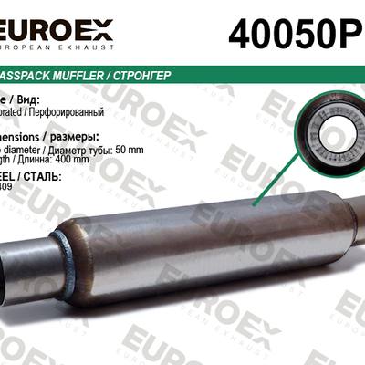 EUROEX 40050P Стронгер нерж. перфорированный (50x300x400)