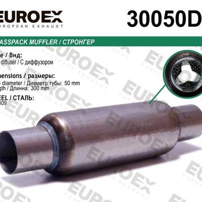 EUROEX 30050D Стронгер нерж. с перф. диффузором (50x200x300)