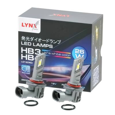 LYNXauto LD12060 Лампа светодиодная (2 шт.) (LED HB3/HB4 26W 12V P20/P22d 2600lm 6500K)