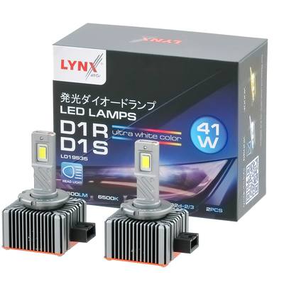 LYNXauto LD19535 Лампа светодиодная (2 шт.) (LED D1R/ D1S 41W 12V PK32d-2/3 4500lm 6500K)