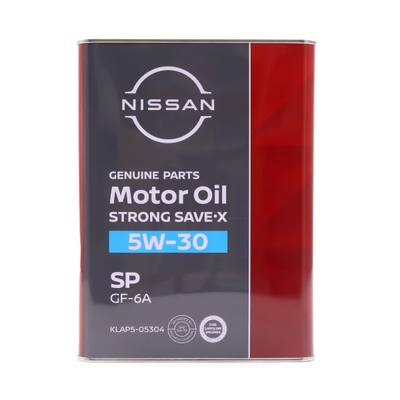 Nissan KLAP5-05304 5W-30 STRONG SAVE-X API SP ILSAC GF-6A, 4л (синт. мотор. масло)