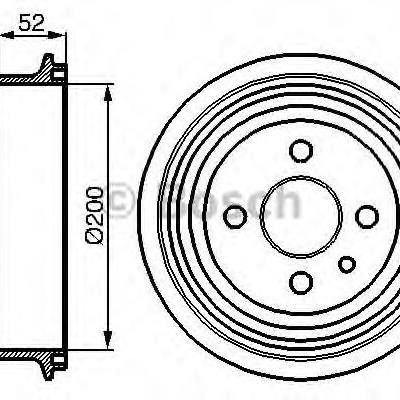 Bosch 0 986 477 018 Барабан тормозной 