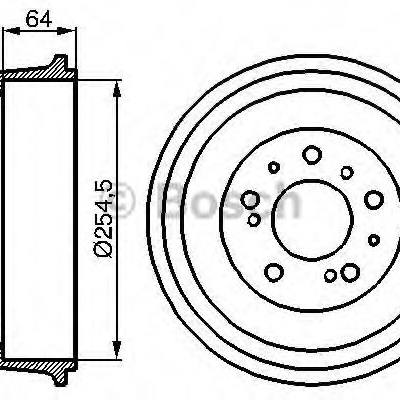 Bosch 0 986 477 031 Барабан тормозной