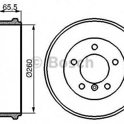 Bosch 0 986 477 038 Барабан тормозной | зад |