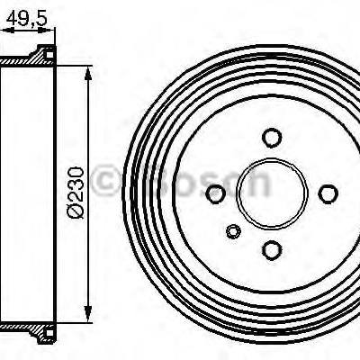 Bosch 0 986 477 100 Барабан тормозной