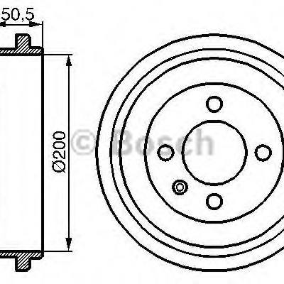 Bosch 0 986 477 106 Барабан тормозной 