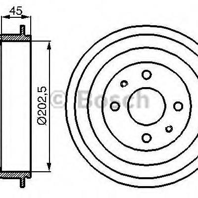 Bosch 0 986 477 109 Барабан тормозной 