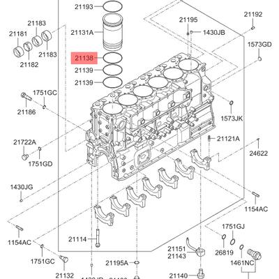 Hyundai/Kia 2113883000 Уплотнительное кольцо масляного насоса