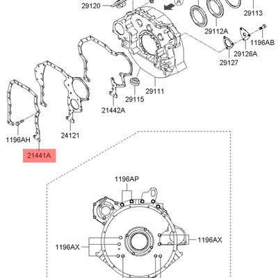 Hyundai/Kia 2144183011 Прокладка блока цилиндров