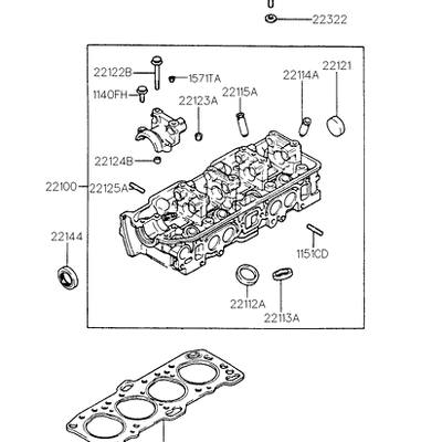 Hyundai/Kia 2231132600 Прокладка головки блока цилиндров