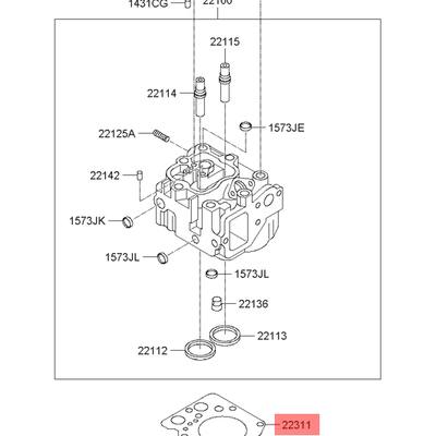 Hyundai/Kia 22311-83801 Прокладка головки блока цилиндров