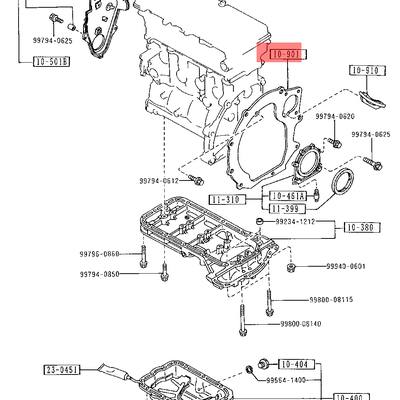 Mazda FS02-10-901A ПРОКЛАДКА ДВИГАТЕЛЯ
