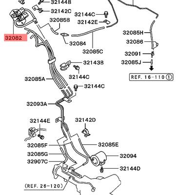 Mitsubishi MB620532 Преобразователь давления