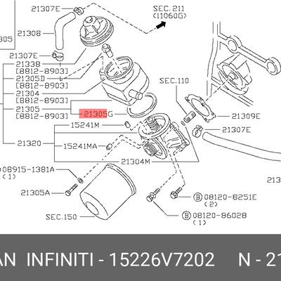 Nissan 15226-V7202 прокладка двигателя