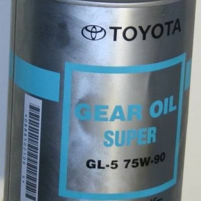 Toyota 08885-02106 75W-90 Gear Oil Super API GL-5, 1л (синт. транс. масло)