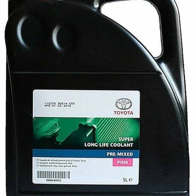 Toyota 08889-80072 Антифриз, готовый раствор Super Long Life Coolant Pre-Mixed -35С, розовый, 5л