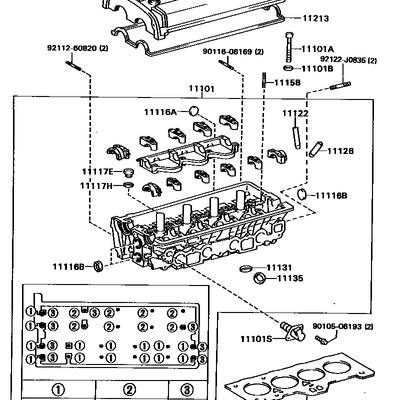 Toyota 11115-16111 Прокладка головки блока цилиндров