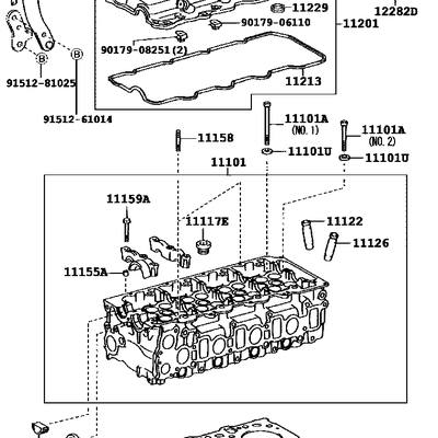Toyota 11115-30040-E0 Прокладка головки блока цилиндров