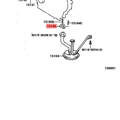 Toyota 15149-67010 Прокладка маслоприем