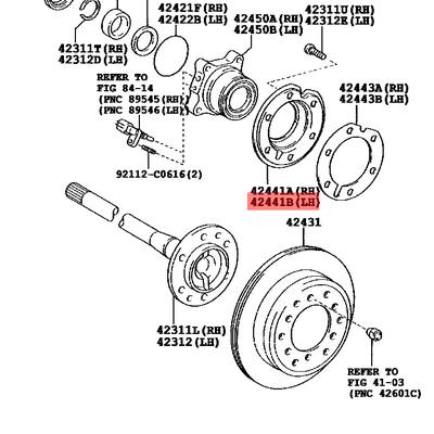 Toyota 42441-60060 Тормозной барабан