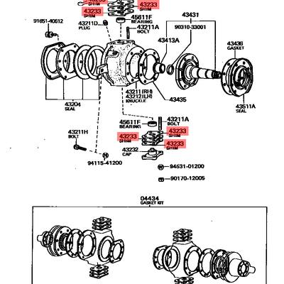 Toyota 43235-60010 ПРОКЛАДКА