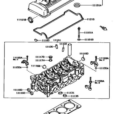 Toyota 11115-15090 Прокладка головки блока