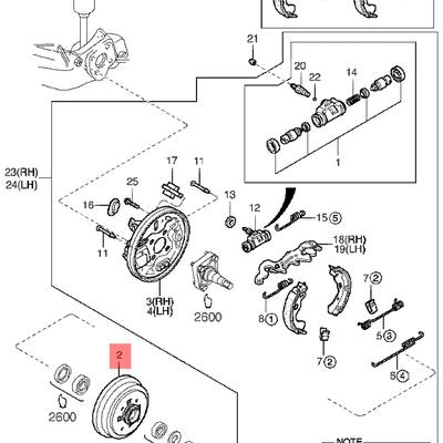 Hyundai/Kia MDA0126251A Барабан тормозной