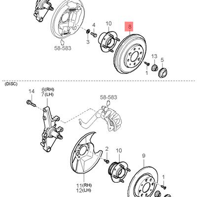 Hyundai/Kia 0K2FA26251 Барабан тормозной