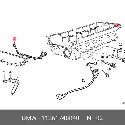 BMW 11 36 1 740 840 Прокладка двигателя