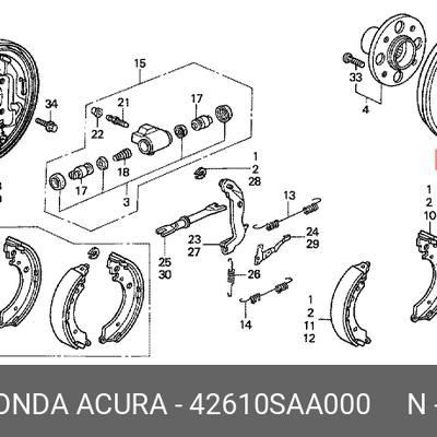 Honda 42610-SAA-000 Барабан тормозной 