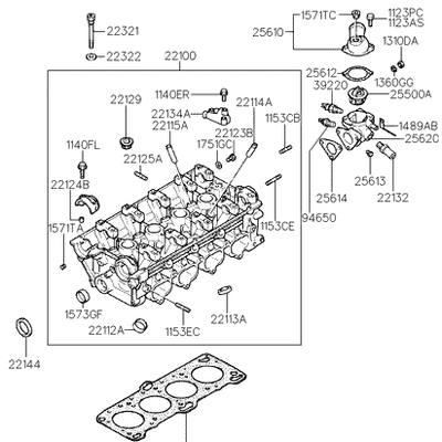 Hyundai/Kia 2231133010 Прокладка головки блока цилиндров
