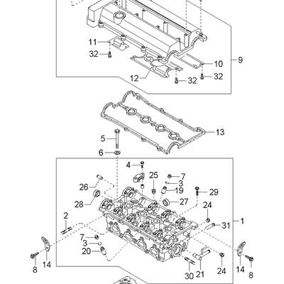 Hyundai/Kia 0K2A310271 Прокладка ГБЦ