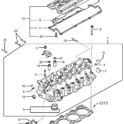 Hyundai/Kia 0K77010271 Прокладка головки блока цилиндров