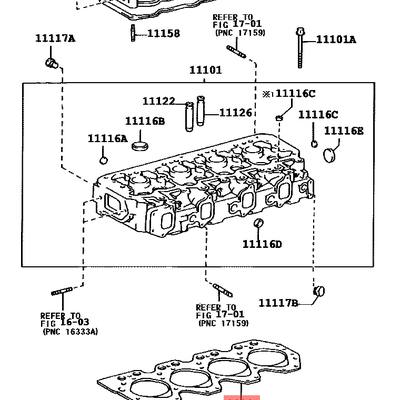 Toyota 11115-58070 Прокладка головки блока цилиндров