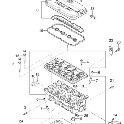 Hyundai/Kia 0K2NC10271 Прокладка головки блока цилиндров
