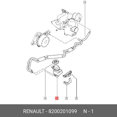 Renault 8200201099 Преобразователь давления
